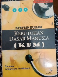 Catatan Kuliah Kebutuhan Dasar Manusia (KDM)