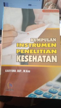 Kumpulan instrumen penelitian kesehatan